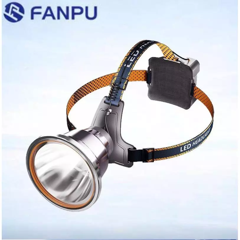 Đèn Pin Đội Đầu Cảm Biến Chuyên Dụng Chiếu Xa Siêu Sáng, Đèn LED LASER Trắng Có Đèn Cảnh Báo