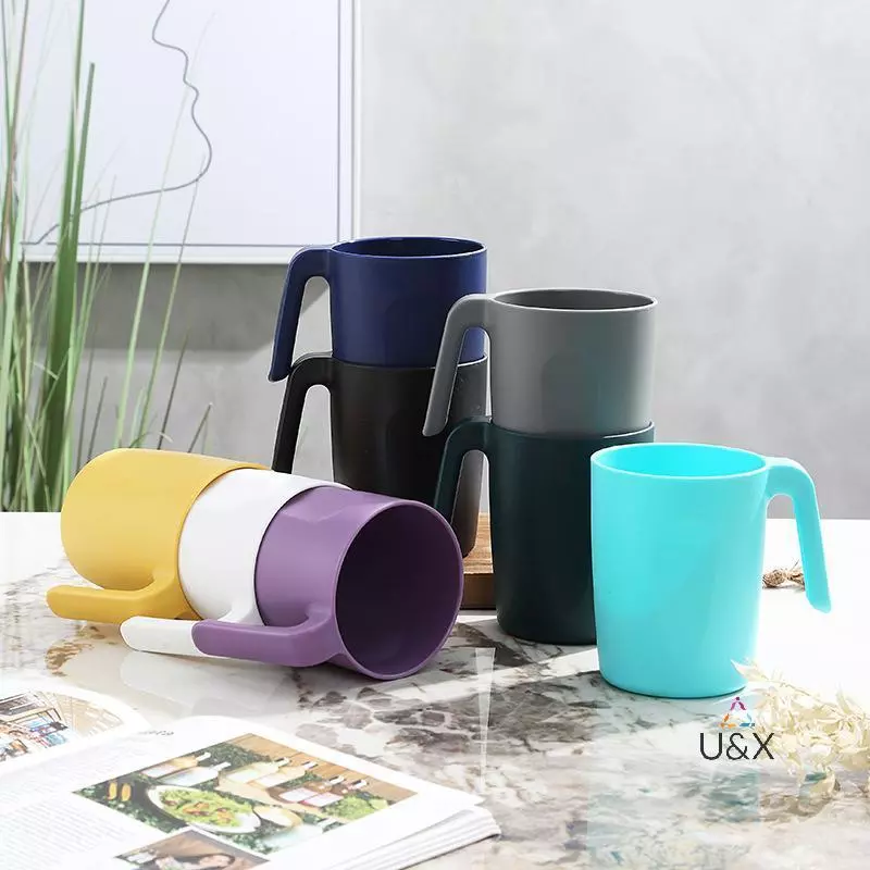 U & X Không Thể Phá Vỡ 1 Trẻ Em Nhựa Tay Cầm Cốc Nhẹ Ngoài Trời Dã Ngoại Cắm Trại Bền Trẻ Em An Toàn Bộ Đồ Ăn MỚI
