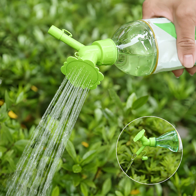 Đầu vòi tưới hoa hướng dương, vòi phun kép, nắp bình tưới cây cầm tay, phụ kiện phun tưới hoa cho chai nhựa.