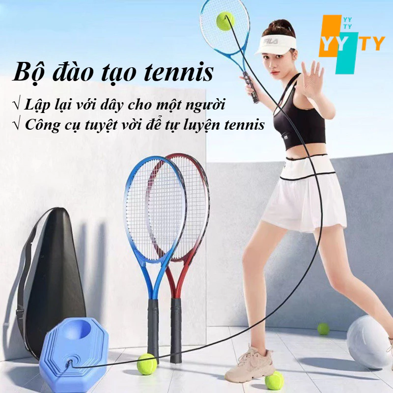 YYTY Bộ tập tennis,Bộ tập quần vợt ngoài trời cho người mới bắt đầu,Với dây đàn hồi,Thiết bị thể thao