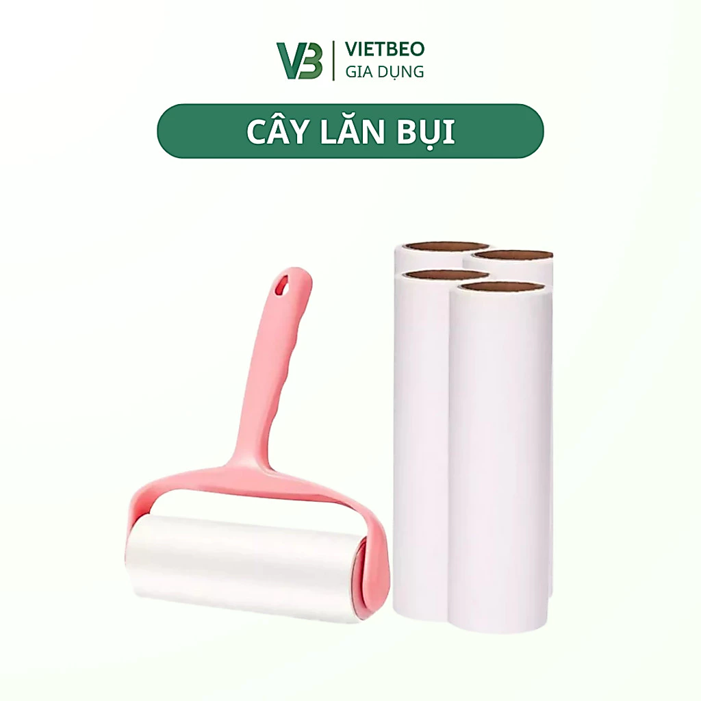 Combo 5 Cây Lăn Bụi DIDOOGLT - Lăn Lau Bụi Làm Sạch Quần Áo Chăn Ga Đệm Kèm Lõi Thay Thế