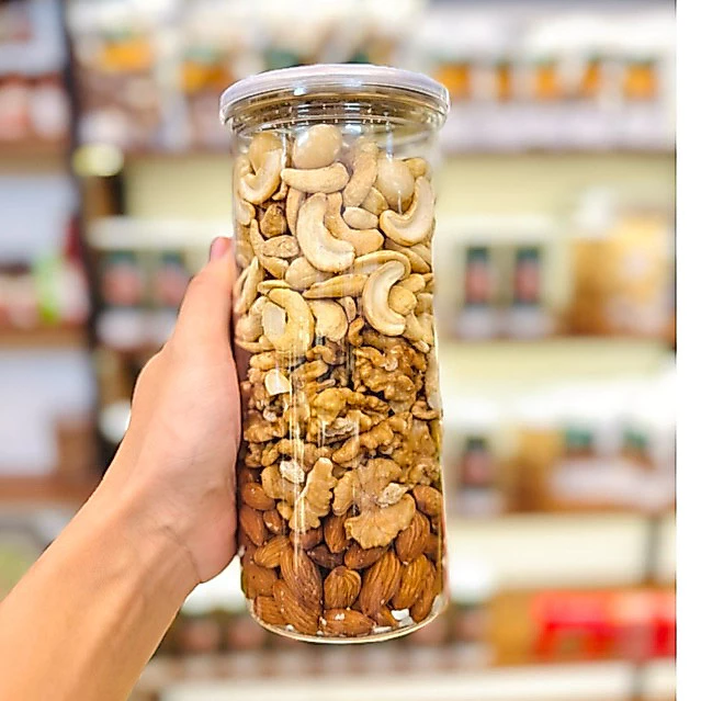 Combo Hạt dinh dưỡng mix 4 loại Macca Hạt Điều Óc Chó Hạnh Nhân 500g