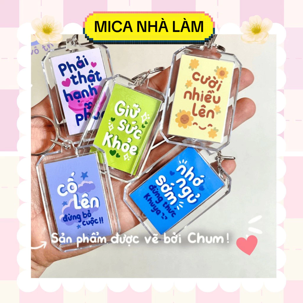 Móc khoá lời nhắn nhủ an ủi, động lực, quà tặng đồng nghiệp, bạn bè, thông điệp truyền Động Lực