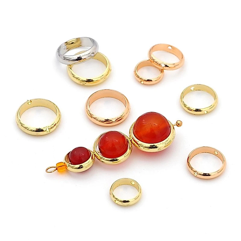 10 vòng khoen xỏ hạt ôm hạt nguyên liệu làm trâm làm trang sức cổ trang cosplay cổ phục NL1222