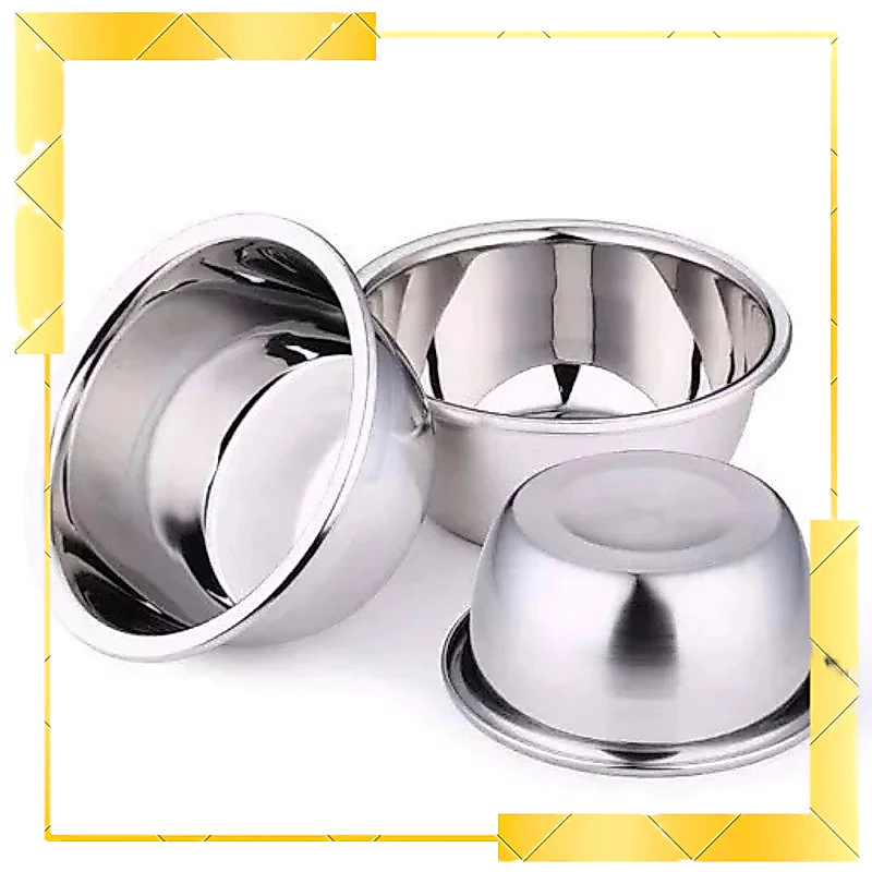 Chậu/ tô/thau sâu inox(304) siêu dày đa năng đủ size 18-20-22- 24-26-30-32-34-36cm