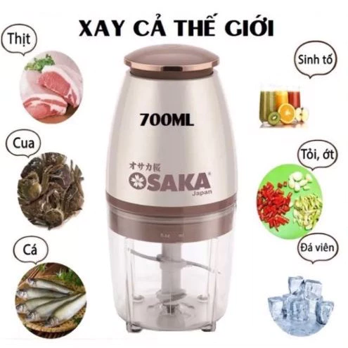 Máy Xay Đa Năng Osaka Nhật Bản - Máy Xay Sinh Tố,Thịt Cao Cấp-Lưỡi Dao Lớn Không Gỉ - ( Voistore ) Bảo hành 1 năm