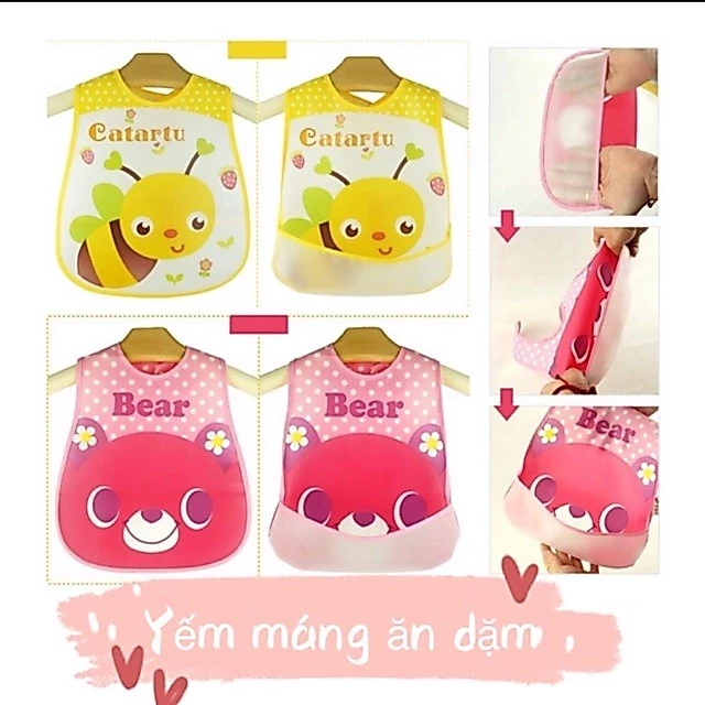Yếm máng cho bé ăn dặm