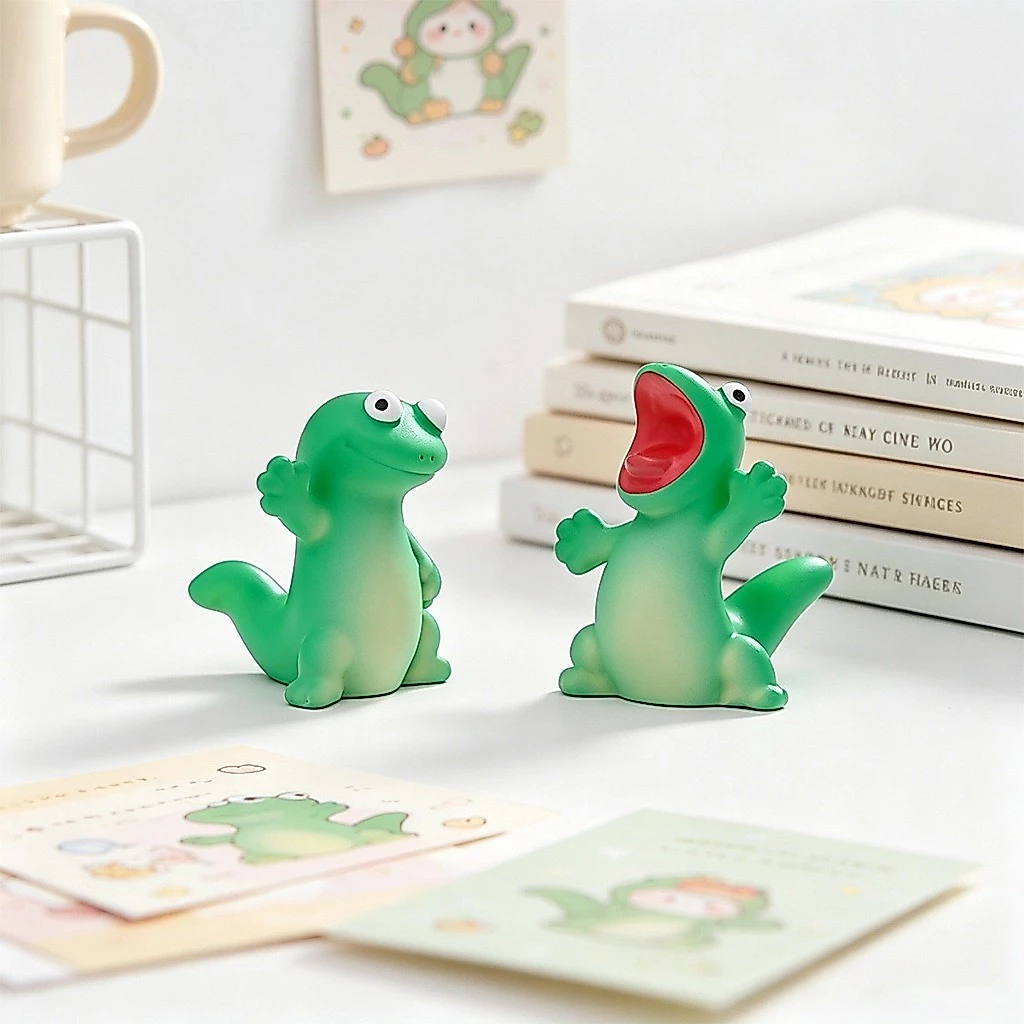 Tượng Tắc Kè Cute Mini Trang Trí Bàn Học Bàn Làm Việc Decor Phòng Ngủ Dễ Thương