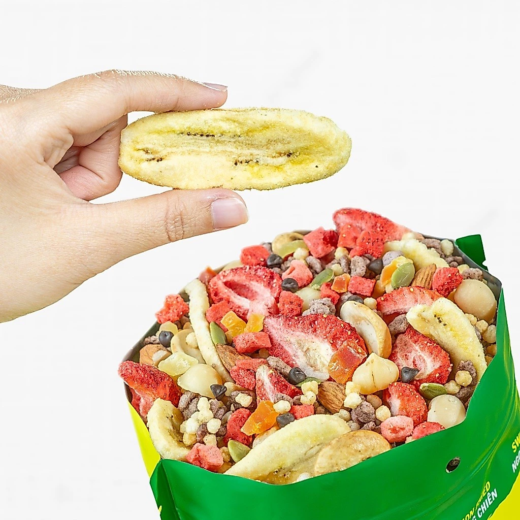 Ngũ Cốc Gạo Lứt Giòn Vị Chuối Ăn Kiêng Ít Đường Giảm Cân Mix 30% Hoa Quả Trái Cây Befresco