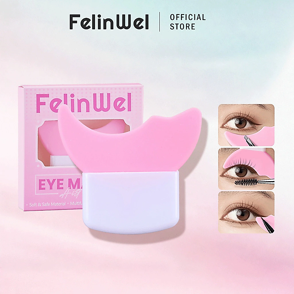 FelinWel - Dụng Cụ Trang Điểm Đa Năng, Đệm Lót Mascara, Phấn Mắt, Tạo Đường Kẻ Mắt, Tái Sử Dụng, Thân thiện với newbie
