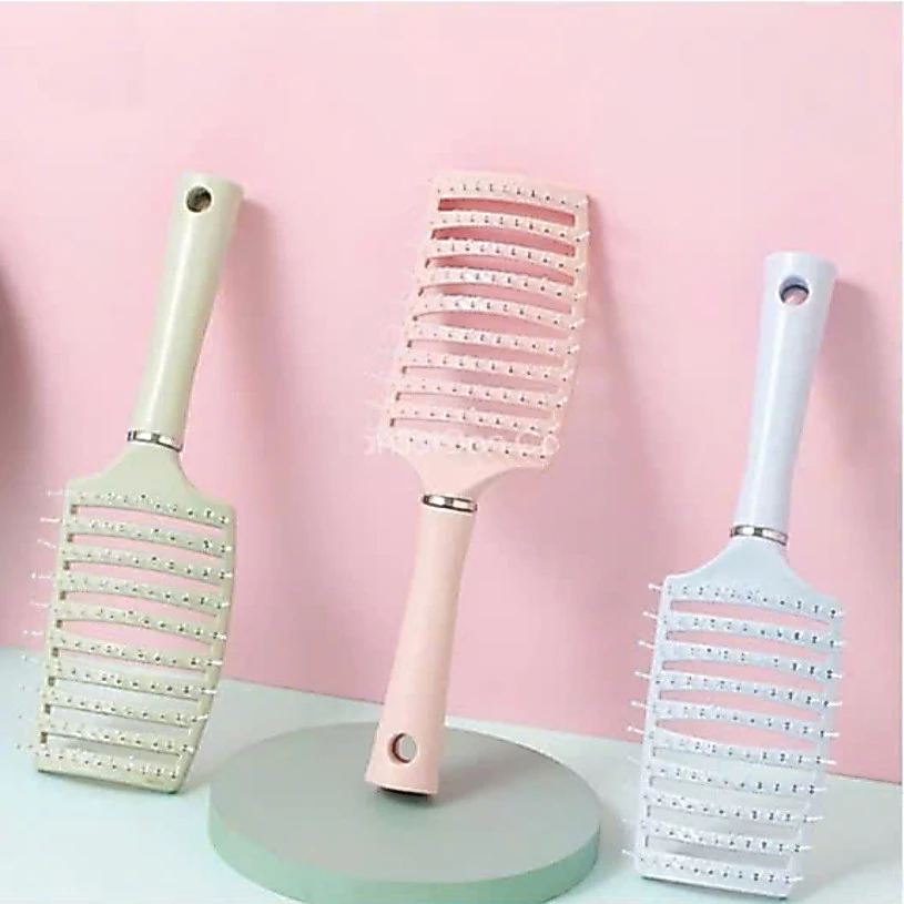 Lược Chải Tóc Đệm Khí Mát Xa Da Đầu Tạo Kiểu Tóc Xoăn Dài Đặc Biệt Cho Nữ Tiện Lợi 88831
