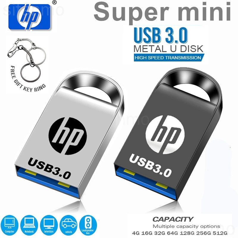 Ổ đĩa Flash Mini kim loại tốc độ cao USB 3.0 1GB 2GB 4GB 8GB 16GB 32GB Ổ đĩa bút Bộ nhớ 64GB 128GB 1TB 2TB Đĩa U