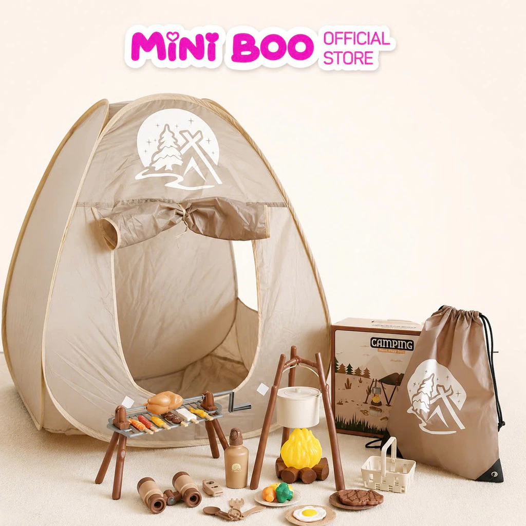 🏕️ Camping Set – Đồ chơi cắm trại gồm lều và phụ kiện cho bé MINI BOO
