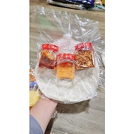 Set 500g phơi sương +100g muối nhuyễn +100g hành phi+100g dầu ớt