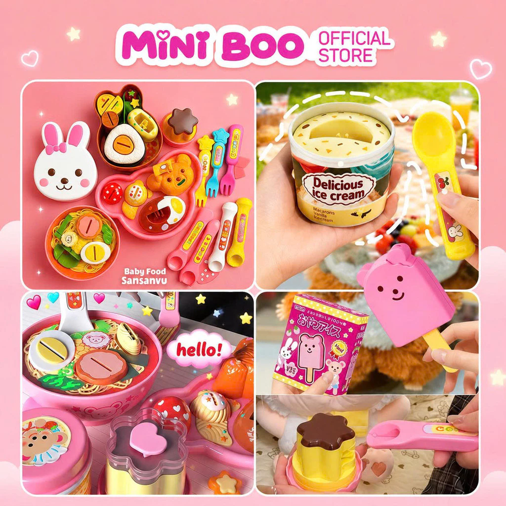 (Đủ Mẫu) Đồ Chơi Cho Ăn Baby Food  Bánh Pudding Dâu Tây Vui Nhộn Đồ Chơi Bánh Pudding Đồ Chơi Nhập Vai