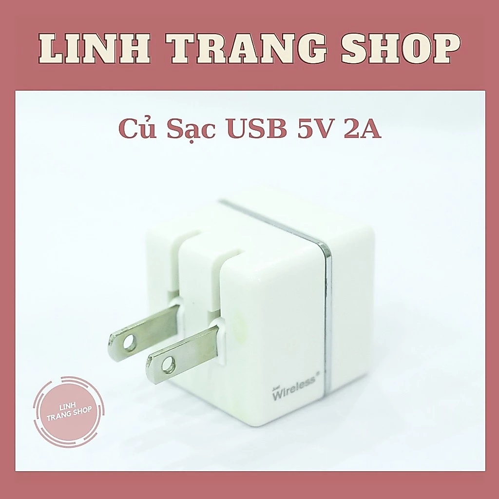 (Xả Kho, Đã Qua Sử Dụng) Củ Sạc USB 5V 2A (10W), Hình thức 99%, Ổn Định, Dành Cho Nhiều Loại Máy (Bảo Hành 1 Năm)