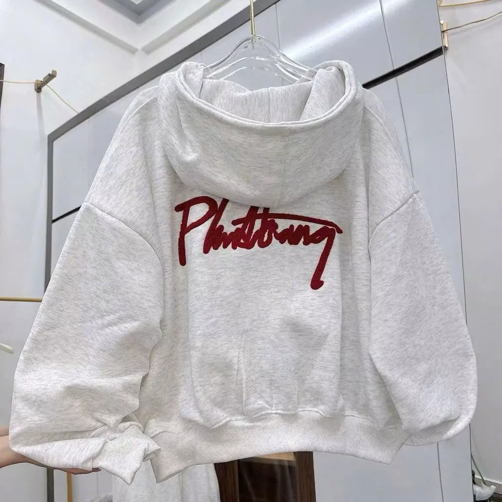 ÁO KHOÁC NỈ KHOÁ KÉO FORM RỘNG DÁNG DÀI UNISEX NAM NỮ MÀU XÁM TIÊU-ẻgrgtgrg