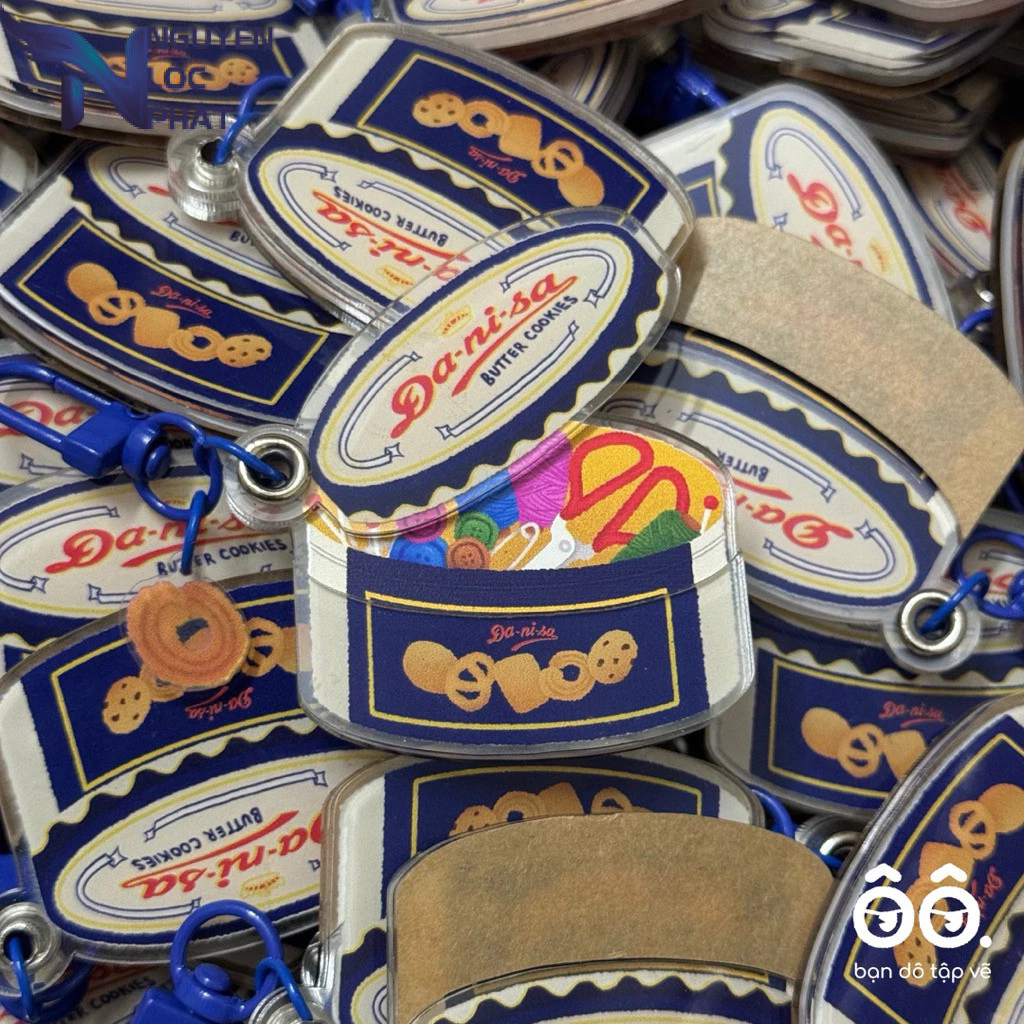 Keychain Đaan-isa - Móc khoá hộp bánh quy nlp