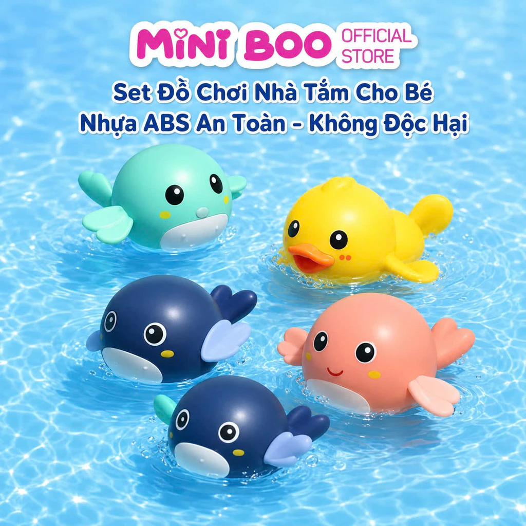 Đồ Chơi Nhà Tắm Vui Nhộn – Thả Bể Bơi, Rùa Quay Tay Bơi Siêu Dễ Thương Little Boo