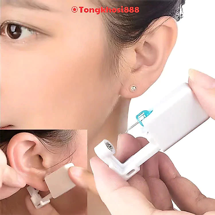 PVN67717 Bấm lỗ tai, dụng cụ bấm khuyên tai tại nhà dùng 1 lần cho nam và nữ tongkhosi888