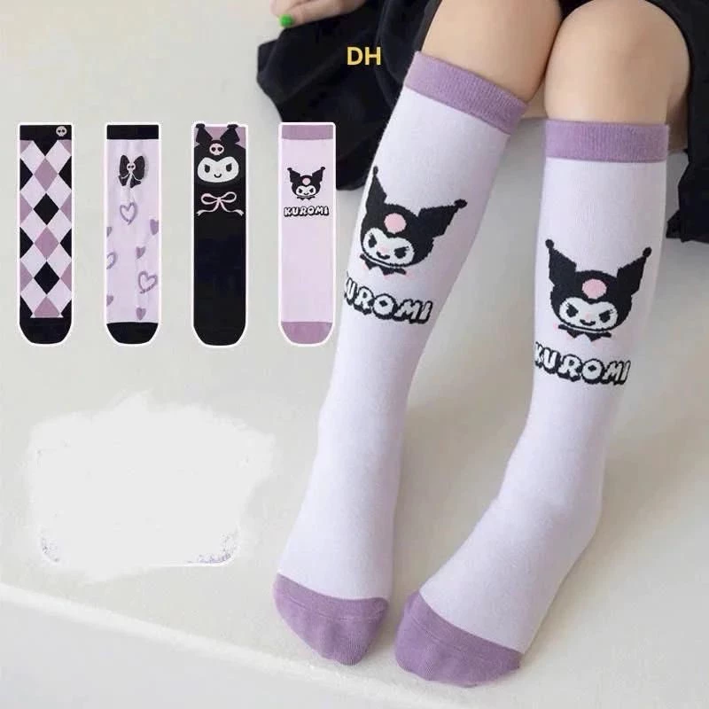 Set 10 đôi tất cao đùi kurumi cho bé từ 2 đến 10 tuổi tất dài 35 cm ~ sitot