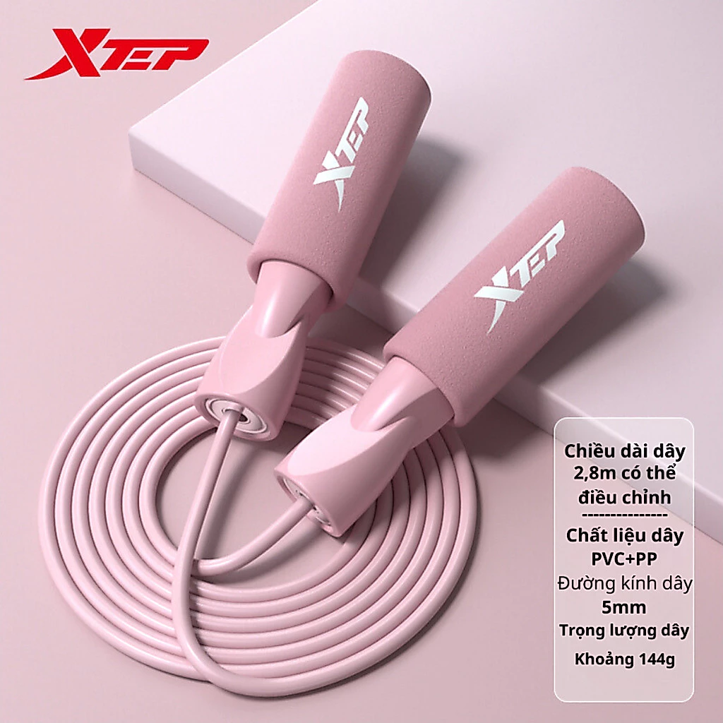 Dây nhảy thể lực XTEP thân dây pvc độ bền cao, linh hoạt chiều dài 2,8m có thể điều chỉnh