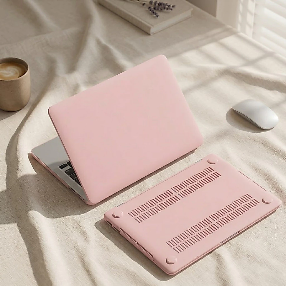 Ốp Macbook Air 13 15 Inch M1 M2 M3 M4 M5  Model 2020 - 2026/ Case Nhựa Mềm Chống Xước Toàn Diện