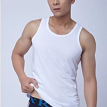 Áo 3 lỗ nam Cotton trắng trơn mặc lót trong sơ mi trung niên LEDATEX dệt kim đông xuân cao cấp