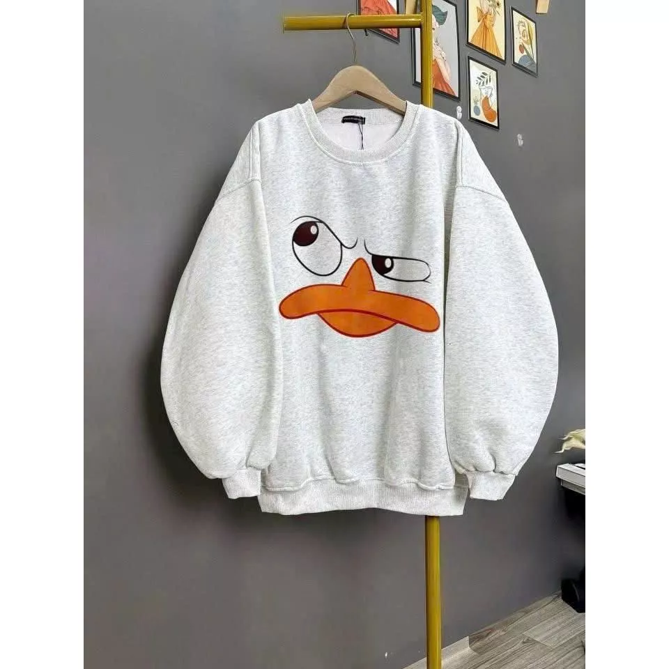Áo Sweater Cổ Tròn  Form Rộng Unisex Sweater Oversize Freesize Dưới 65kg – Áo Thu Đông Hot Trend 911