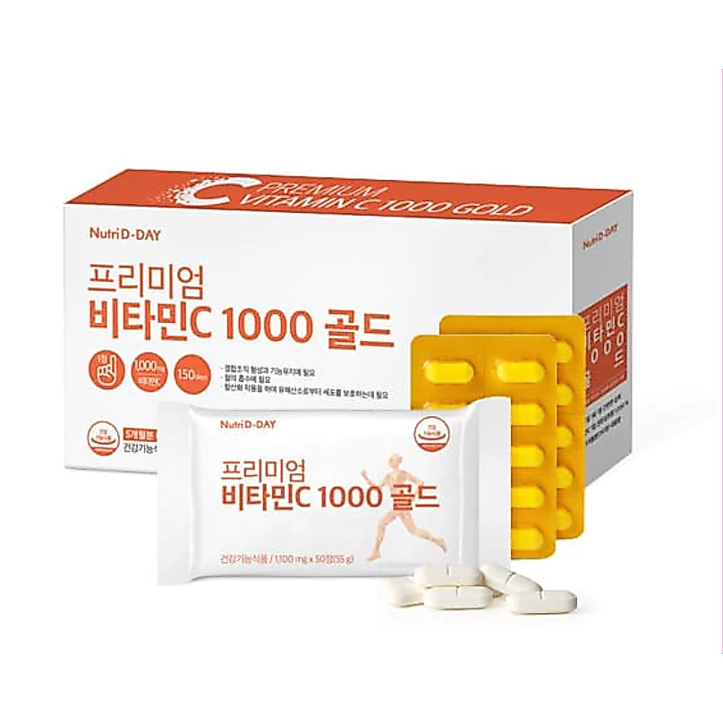 Viên Uống Bổ Sung Vitamin C Nutri D-Day Premium Vitamin 1000mg C Gold
