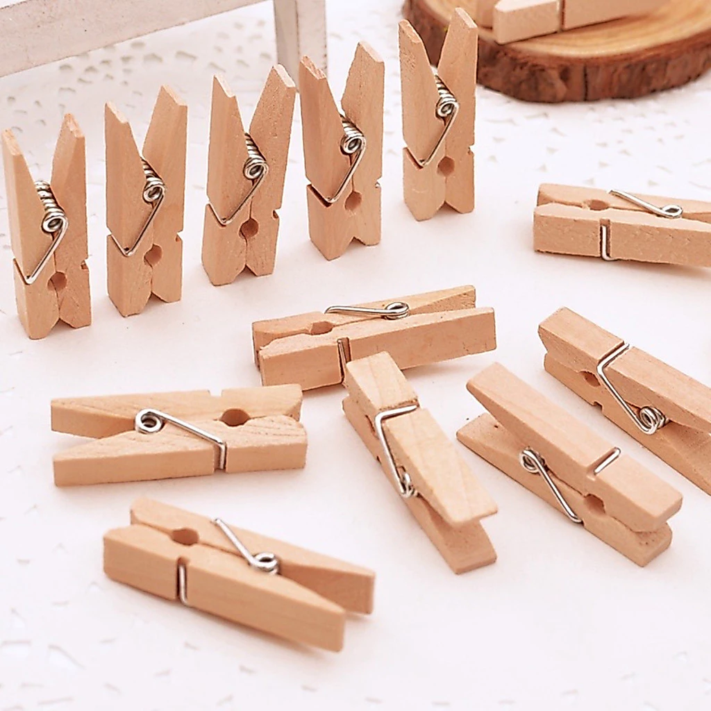 Combo 30 Kẹp Gỗ Trang Trí, Kẹp Gỗ Treo Ảnh Trang Trí Thủ Công - Sự lựa chọn hoàn hảo cho trang trí sáng tạo