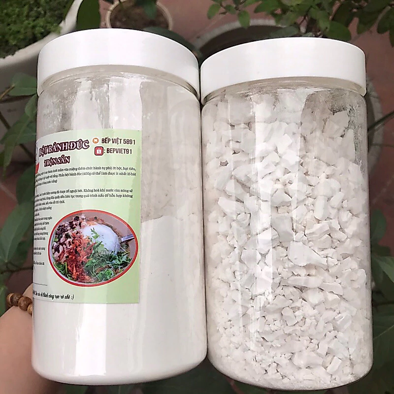 Bột sắn dây ta nguyên chất, Bột bánh đúc, Bột bánh chuối