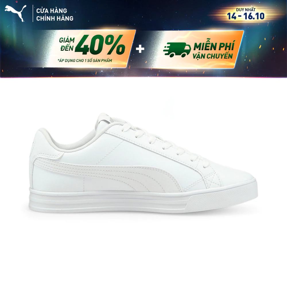 Giày thời trang PUMA Unisex Smash Vulcanised V3 Low Màu Trắng