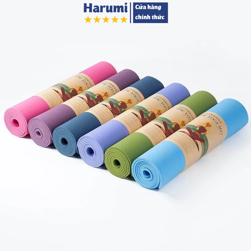Thảm Tập Yoga Chống Trượt 6mm, Thảm Tập Thể Dục, Thảm Thập Yoga Tại Nhà, Thảm Tập Gym Cao Cấp, Thảm Yoga