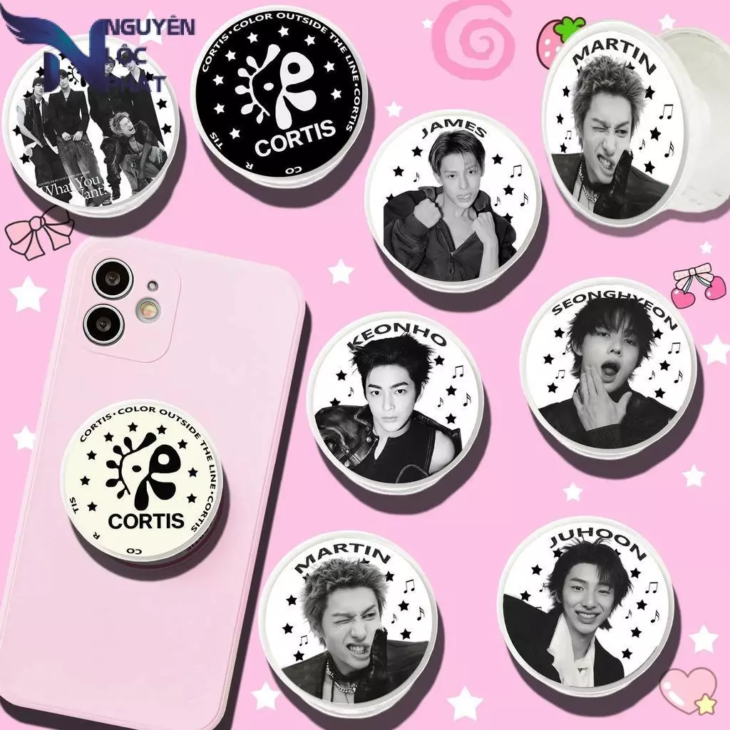 Giá đỡ điện thoại acrylic Kpop  Griptok KEONHO MARTIN JAMES JUHOON SEONGHYEON giá đỡ ngón tay gấp ph nlp