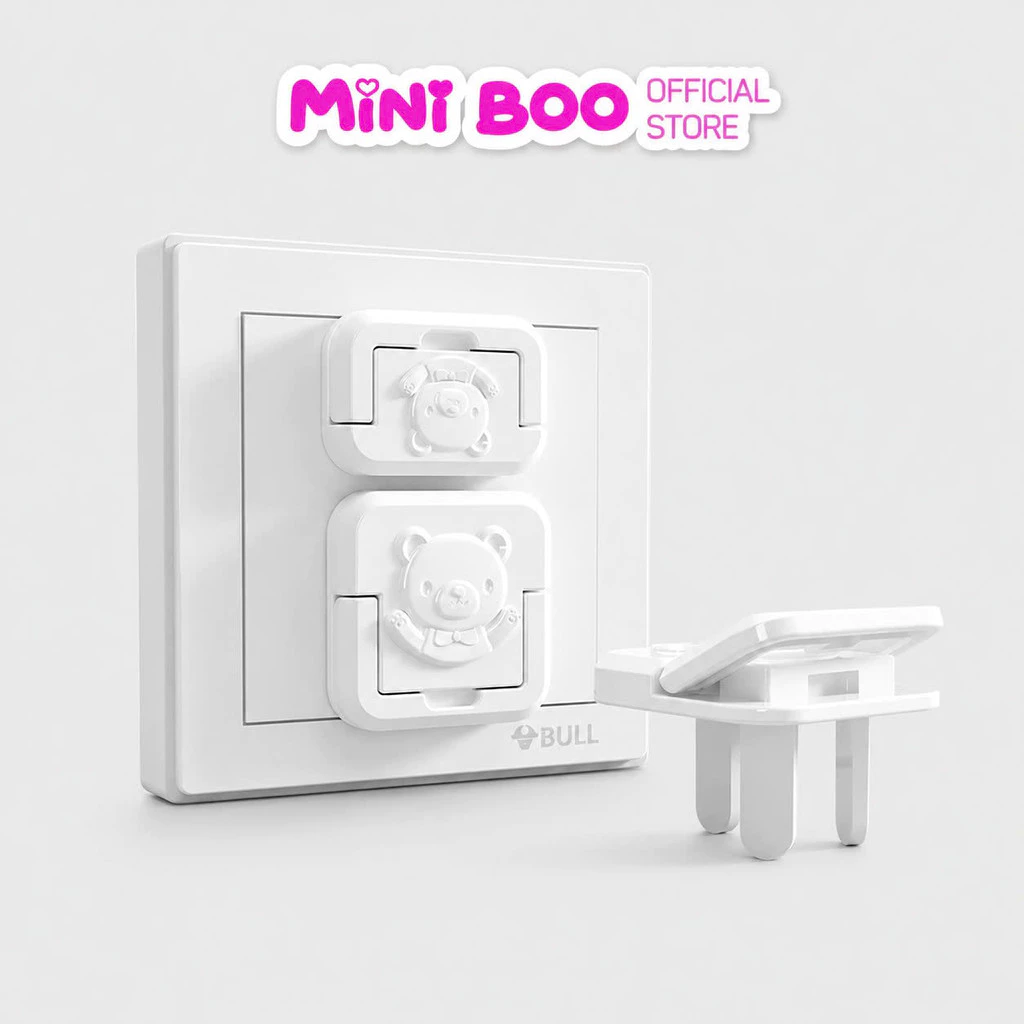 Bịt Ổ Điện An Toàn Cho Bé – Nắp Chống Giật Cao Cấp 2 Chân, Bảo Vệ Trẻ Khỏi Nguy Hiểm Điện Giật
