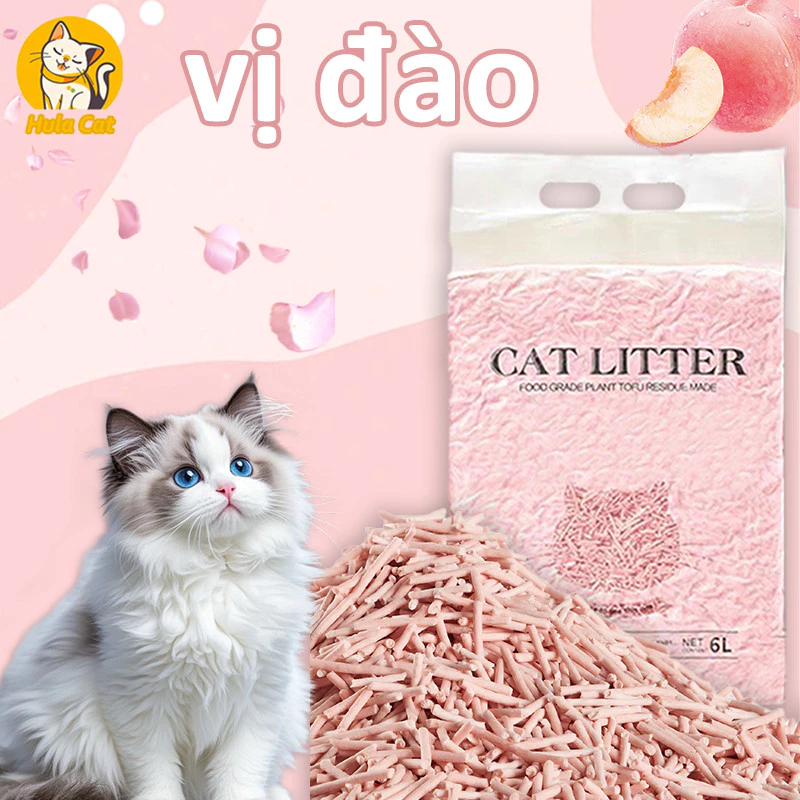 Cát đậu nành cho mèo, đồ dùng cho mèo, xả được toilet, bảo vệ sức khỏe cho mèo.