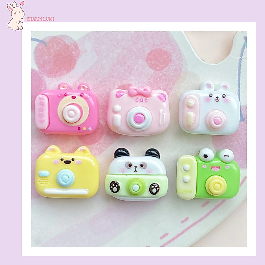 Charm Máy Ảnh Mini Hình Thú Cưng – Phụ Kiện Handmade DIY, Trang Trí Tiểu Cảnh, Ốp Lưng Điện Thoại, Nón Bảo Hiểm,...
