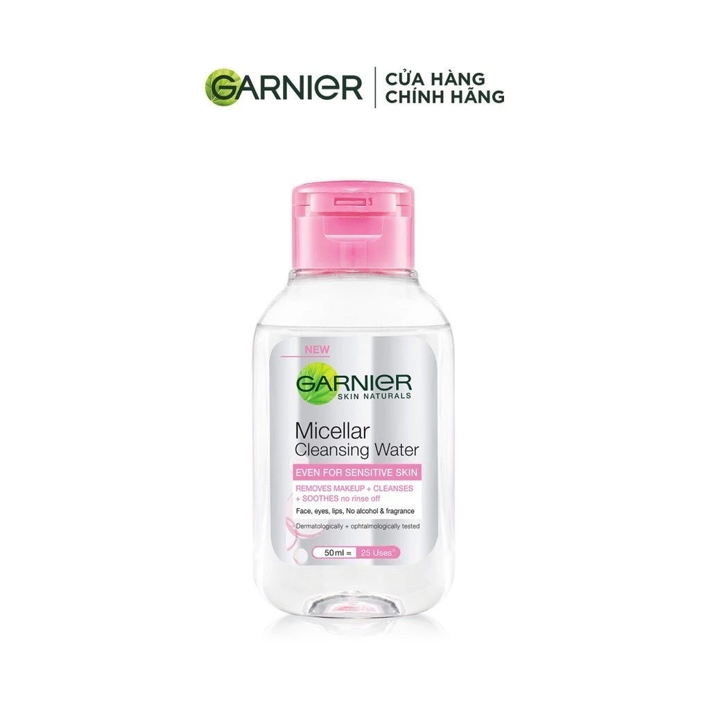 [Quà tặng không bán] Nước Tẩy Trang làm sạch sâu dịu nhẹ cho da nhạy cảm - Garnier 50ml - Gimmick
