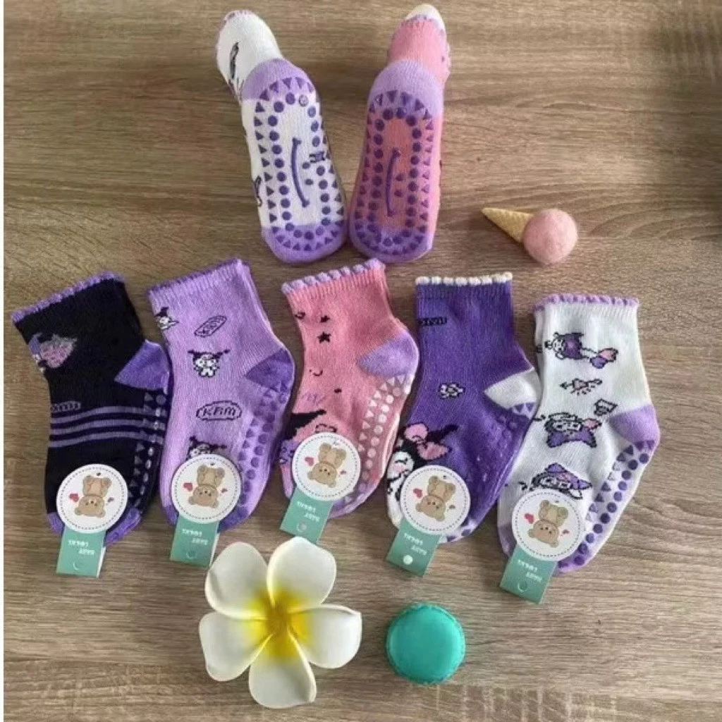Sét 10 Đôi Tất Kurumi Chống Chơn Trượt Cho Bé Tập Đi