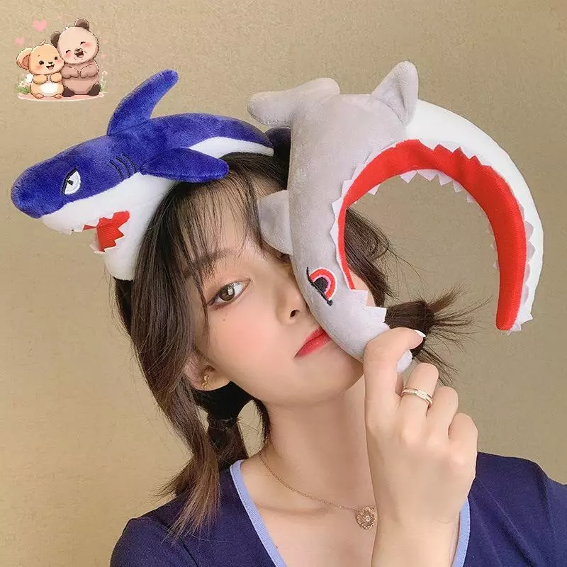 Băng đô hoạt hình siêu dễ thương vành rộng ép tóc chống trượt rửa mặt bangs băng đô