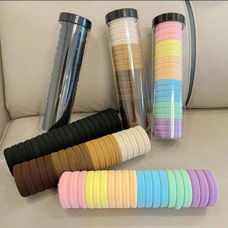 Hộp 20 Cái Chun Buộc Tóc Trơn Nhiều Màu. Gia Dụng Hoa Anh