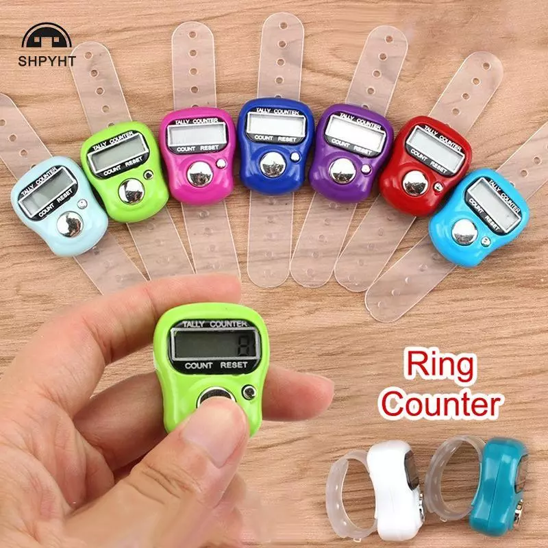 [SHPYHT] Máy đếm ngón tay La bàn LED Điện tử cầm tay Tally Counter Clier Counter Ring Mới