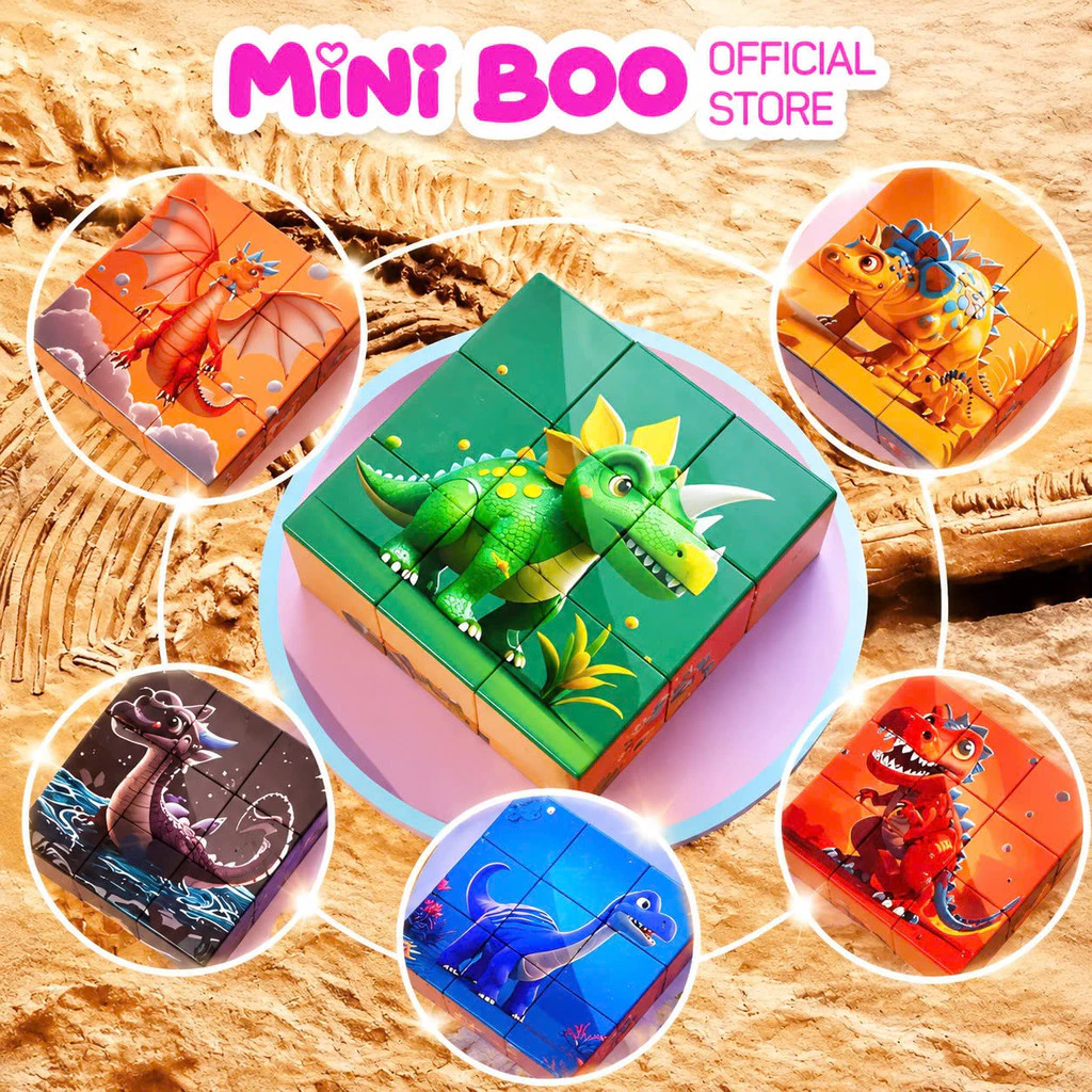 Đồ Chơi Hộp Xếp Hình Nam Châm Từ Tính 6 Chủ Đề Siêu Thú Vị Cho Bé, Đồ Chơi Phát Triển Trí Tuệ LITTLE BOO