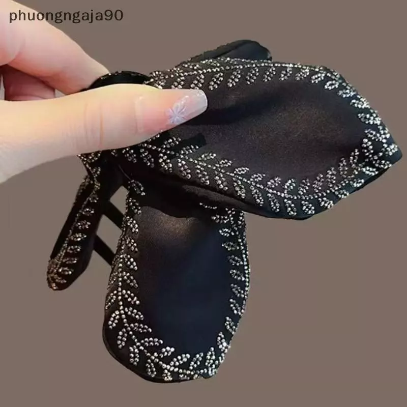 Lúa Mì Spike bướm Knot tam giác Clip của phụ nữ duyên dáng phong cách cá mập lớn clip kẹp tóc