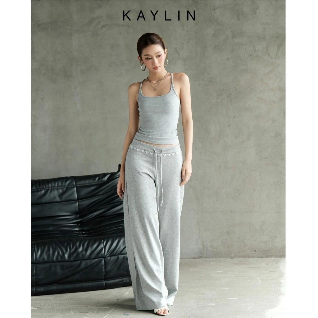 Set KAYLIN áo 2 dây phối quần thun suông chất vải thun co giản phong cách năng động BST Thu 2025 - SET31T7
