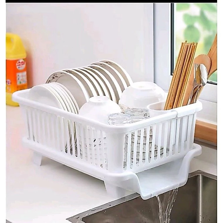 Rổ úp bát có khay hứng nước mẫu mới tiện lợi (giao màu ngẫu nhiên)