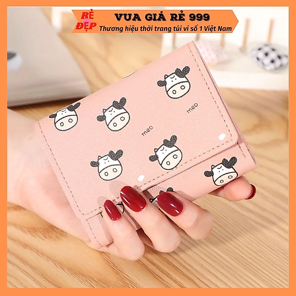 Ví nữ đẹp giá rẻ ngắn cầm tay mini nhỏ gọn dễ thương cute nhiều ngăn bỏ túi thời trang cao cấp VN11