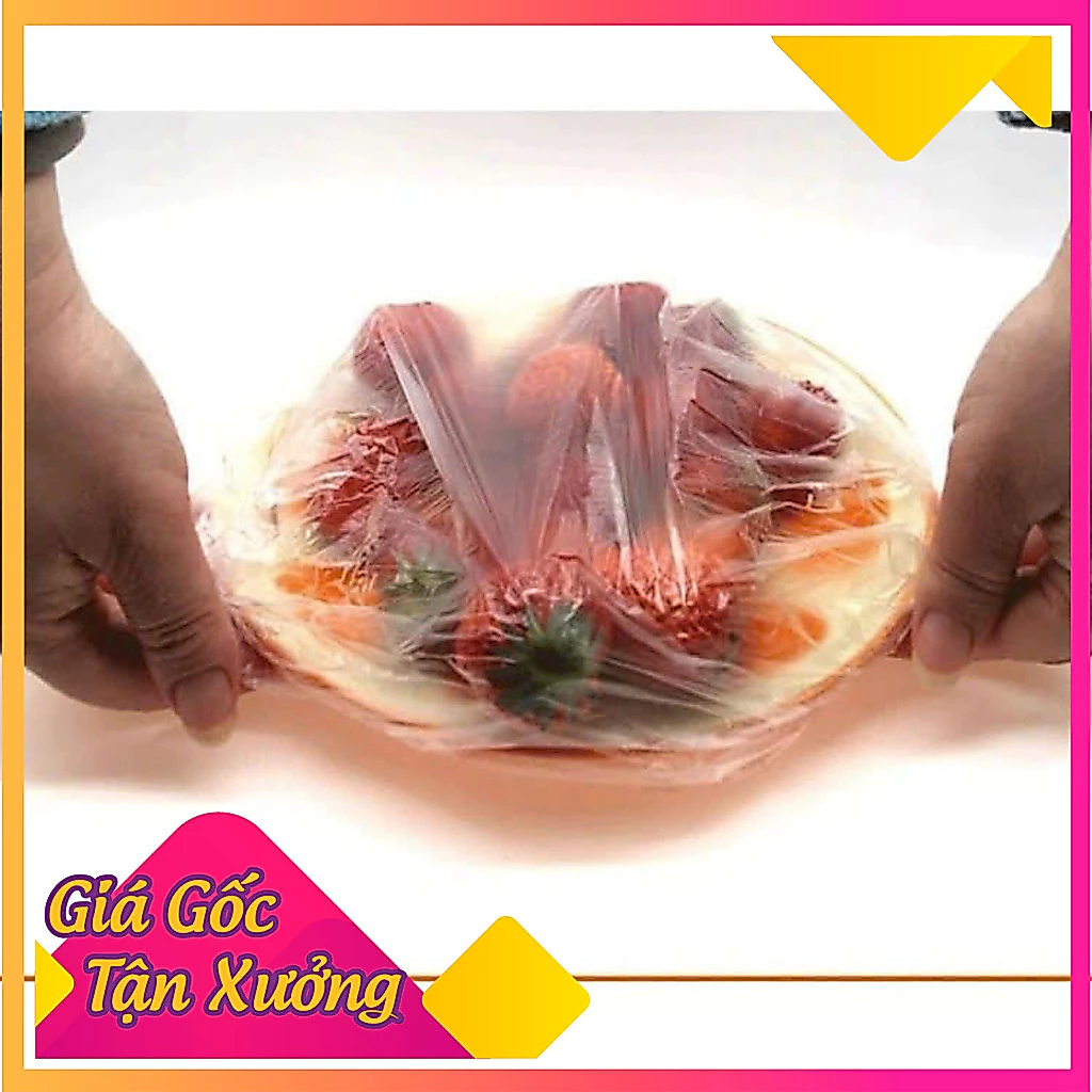 Màng bọc thực phẩm chống bụi tiện dụng cho mỗi gia đình. Hàng loại to đủ 100 cái. Hàng đẹp