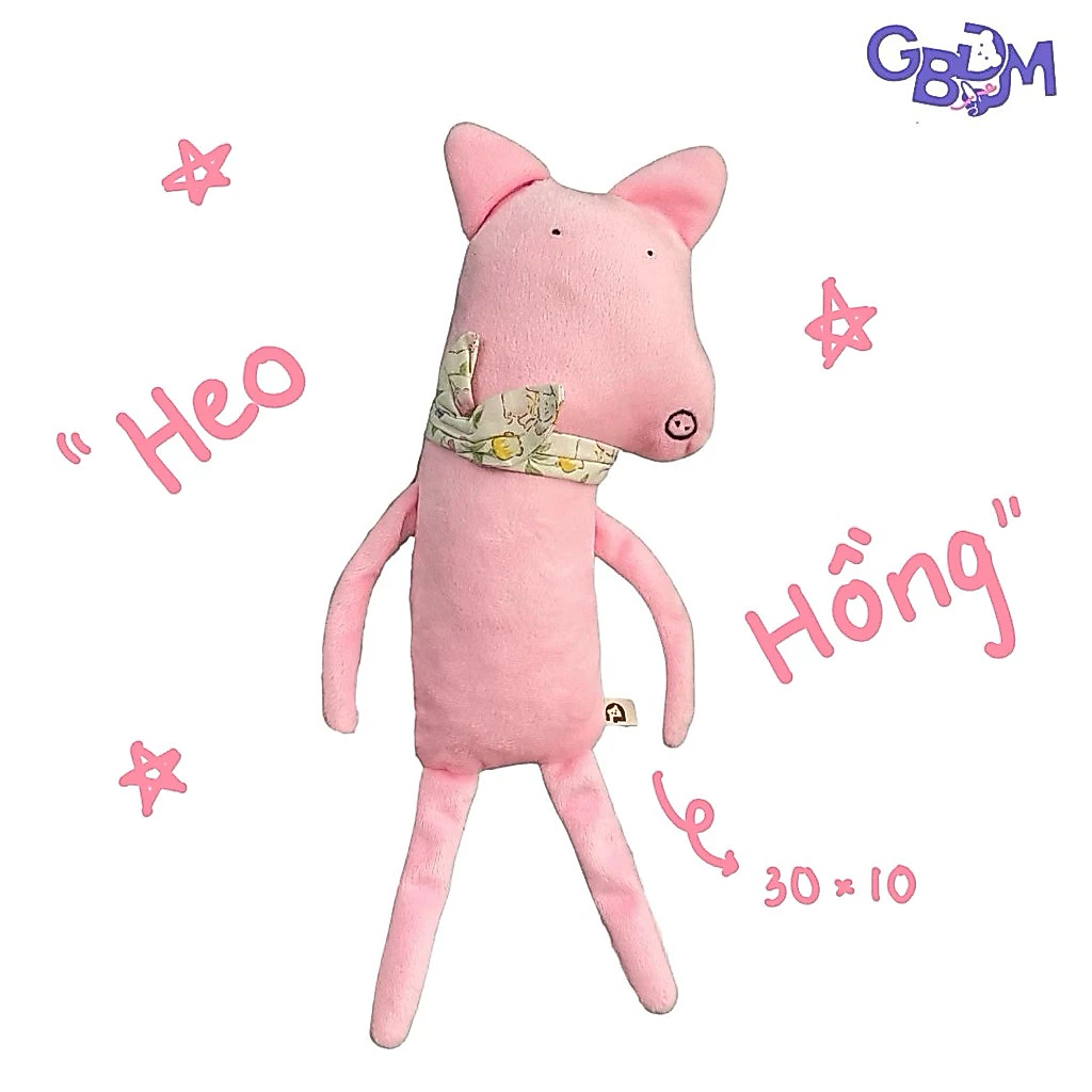 Gấu Bông Đình May HEO HỒNG